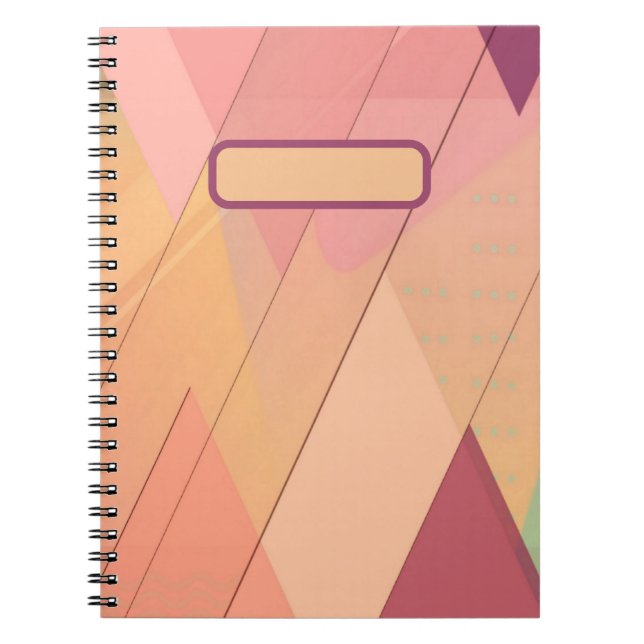 Abstract  pattern  notebook (Front)