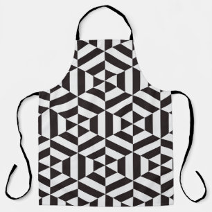 Abstract pattern of geometric hexagon seamless pat apron