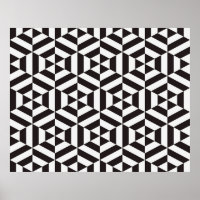 Abstract pattern of geometric hexagon seamless pat