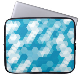Abstract pattern of geometric shapes backgroundabs laptop sleeve