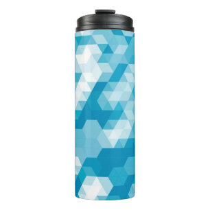 Abstract pattern of geometric shapes backgroundabs thermal tumbler