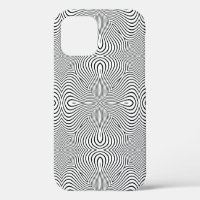 Abstract pattern of wavy stripes or rippled 3D rel