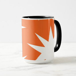 Abstract pattern - orange mug