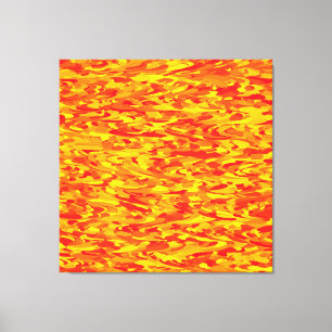 Abstract Pattern Orange Red Yellow Canvas Print