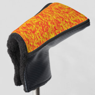 Abstract Pattern Orange Red Yellow Golf Head Cover