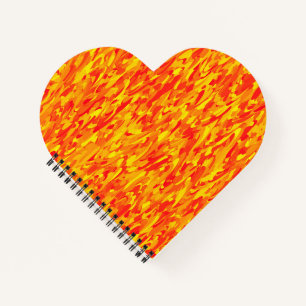 Abstract Pattern Orange Red Yellow Notebook