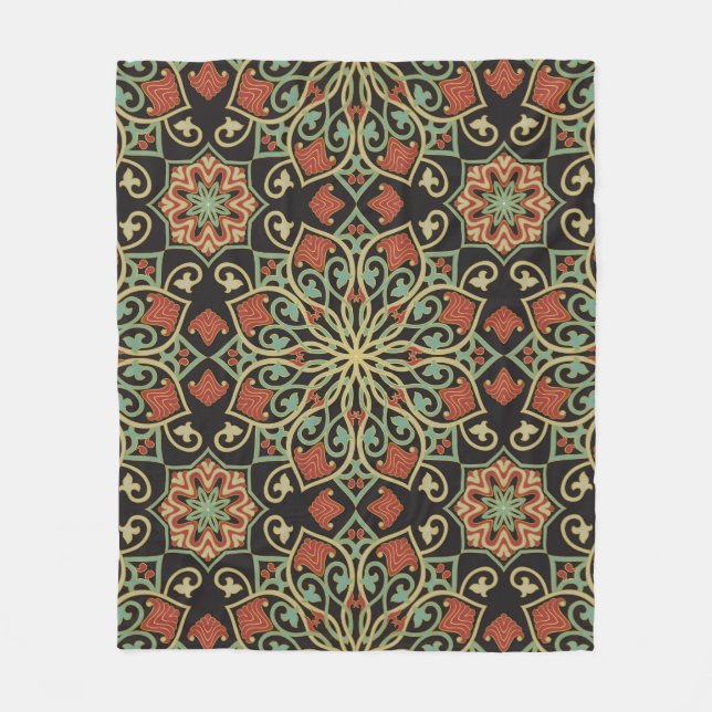 Abstract pattern. Oriental color background.  Fleece Blanket (Front)