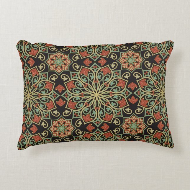 Abstract pattern. Oriental colour background.  Decorative Cushion (Front)