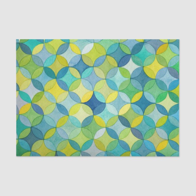Abstract Pattern Painting Decoupage  Tissue Paper (Front)