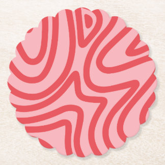 abstract pattern paper coaster