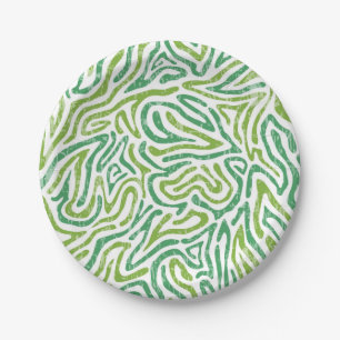 Abstract pattern paper plate
