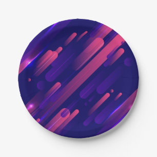 Abstract pattern paper plate