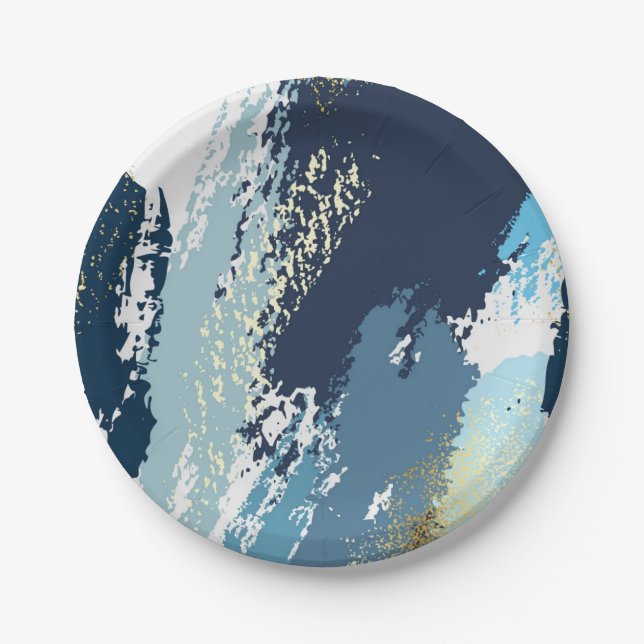 Abstract pattern paper plate (Front)