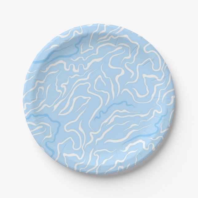 Abstract pattern paper plate (Front)