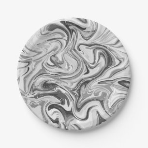 Abstract pattern paper plate