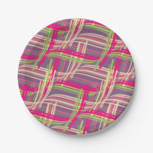 Abstract pattern paper plate