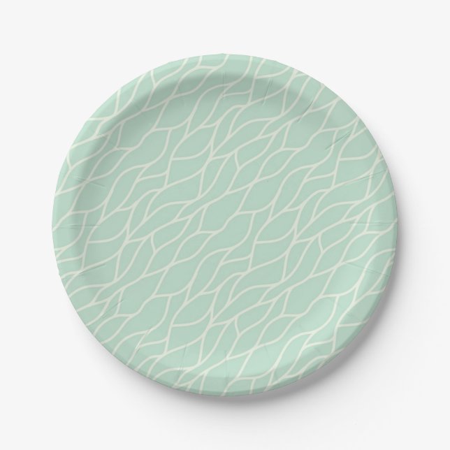 Abstract pattern paper plate (Front)