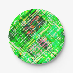 Abstract pattern paper plate