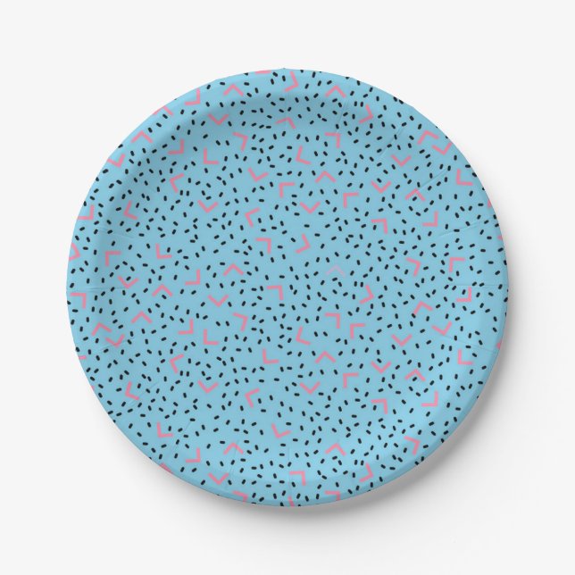 Abstract pattern paper plate (Front)