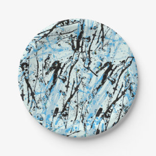 Abstract pattern paper plate