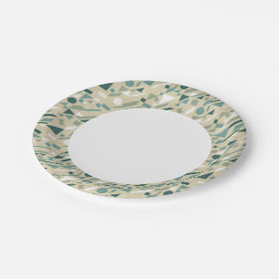 Abstract pattern paper plate