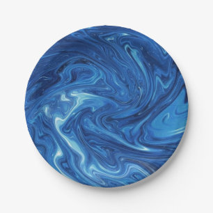 Abstract pattern paper plate