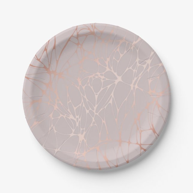 Abstract pattern paper plate (Front)