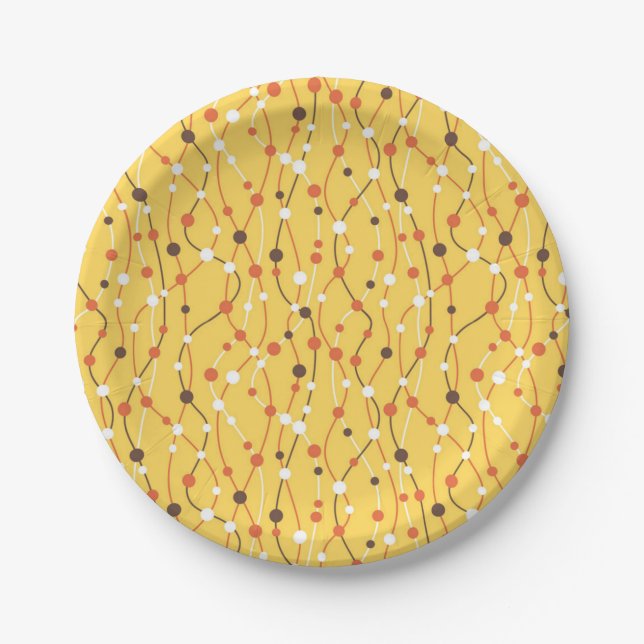 Abstract pattern paper plate (Front)