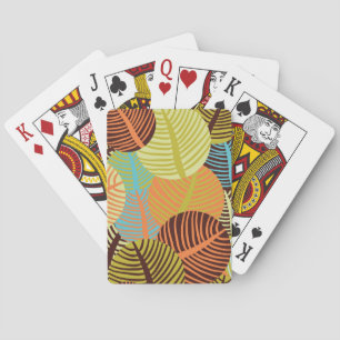 Abstract pattern playing cards