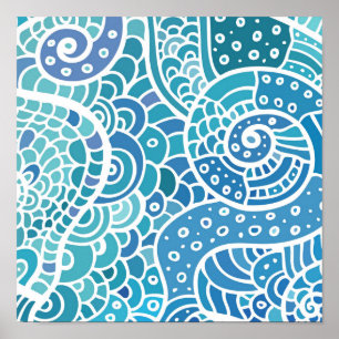 Abstract pattern poster
