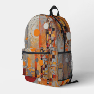 Abstract Pattern  Printed Backpack