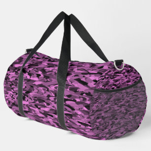 Abstract Pattern Purple Black Large Duffel Bag
