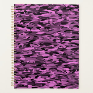 Abstract Pattern Purple Black Planner