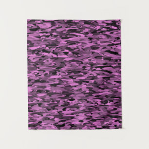 Abstract Pattern Purple Black Tapestry