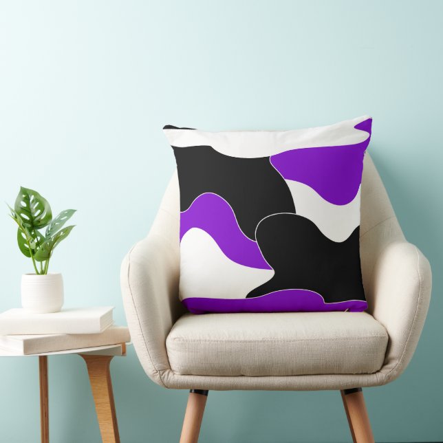 Abstract pattern - purple cushion (Chair)