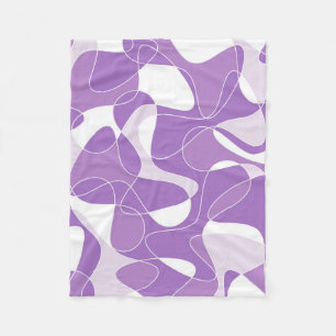 Abstract pattern - purple. fleece blanket