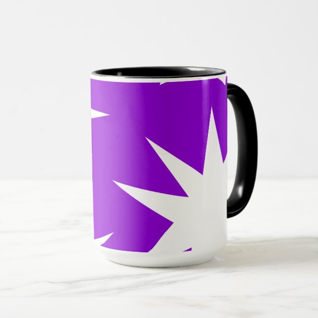 Abstract pattern - purple mug (Front Right)