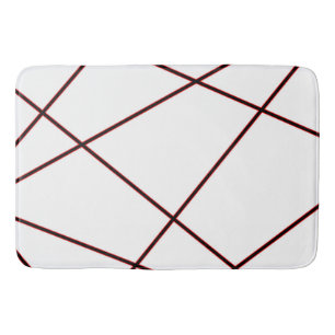 Abstract pattern - red bath mat