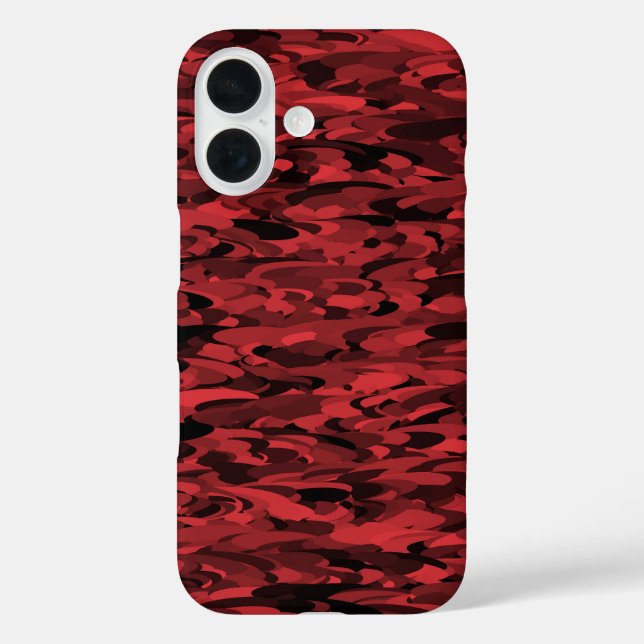Abstract Pattern Red Black Case-Mate iPhone Case (Back)