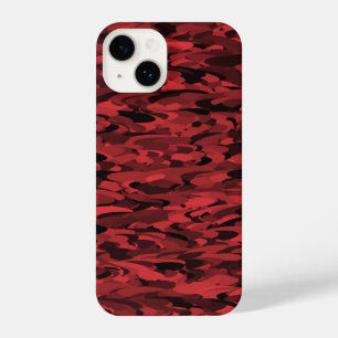Abstract Pattern Red Black iPhone 14 Case