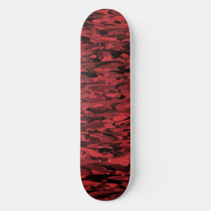 Abstract Pattern Red Black Skateboard