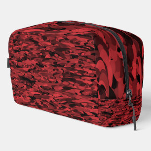 Abstract Pattern Red Black toiletry Bag