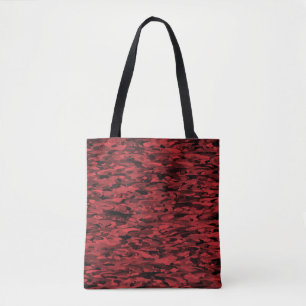 Abstract Pattern Red Black Tote Bag