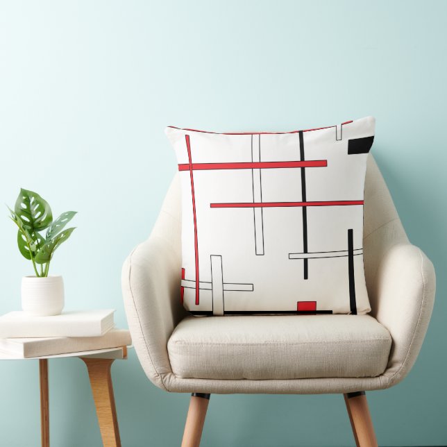 Abstract pattern - red cushion (Chair)