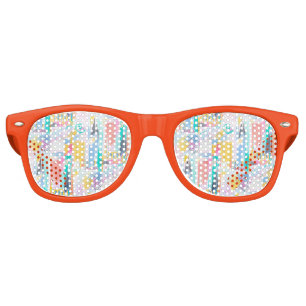 Abstract pattern retro sunglasses