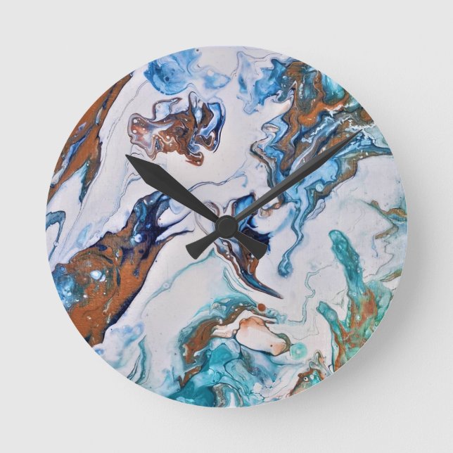 Abstract pattern. round clock (Front)
