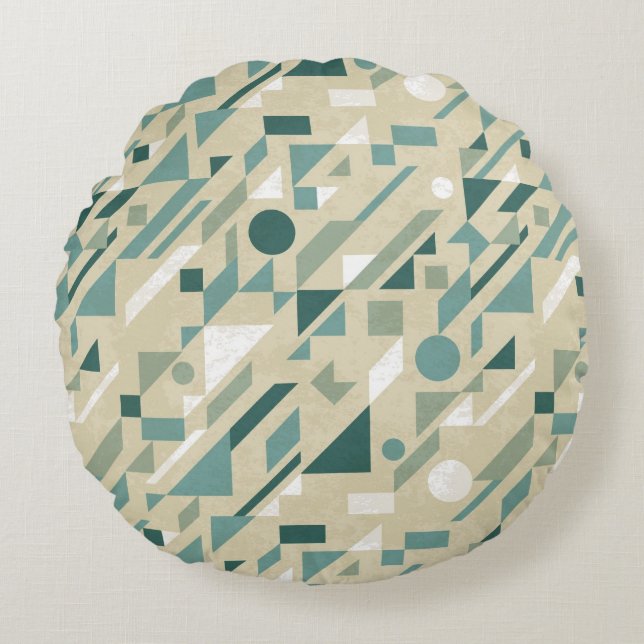 Abstract pattern round cushion (Front)