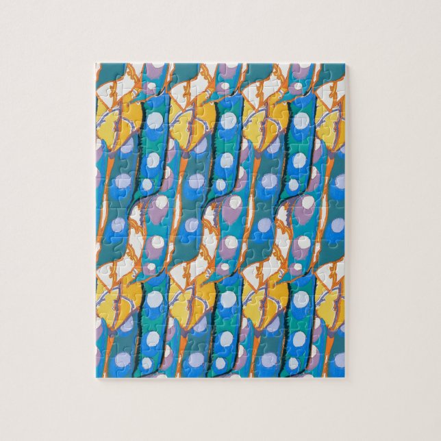 Abstract pattern seamless illustration 2 jigsaw puzzle (Vertical)