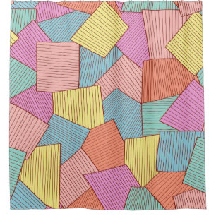 Abstract pattern shower curtain