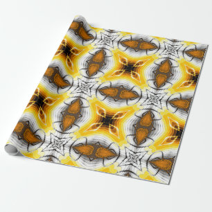 Abstract pattern. Square ornamental regular backgr Wrapping Paper